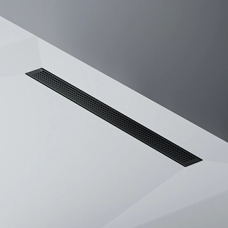 Душевой трап (лоток) 80 AM.PM MasterFlow W01SC-P11-080-01BM комбинированный затвор с черной матовой решеткой