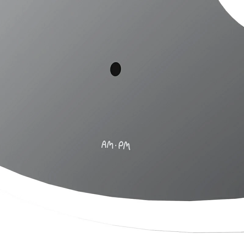 Зеркало с подсветкой в ванную закругленное 65 AM.PM Func M8FMOX0653SA с косметическим зеркалом сенсорное