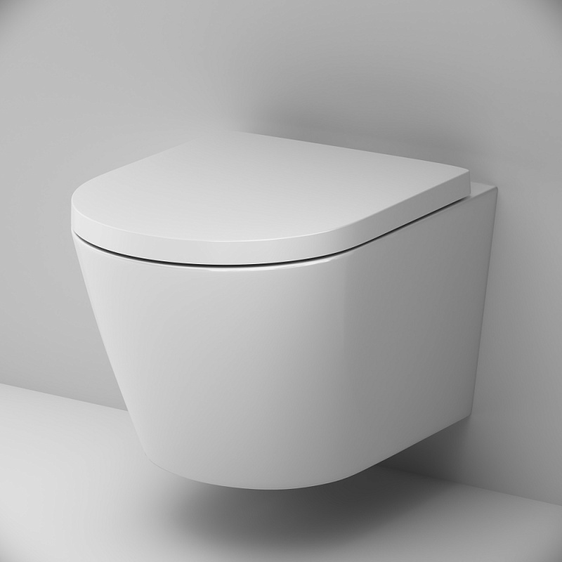 Унитаз подвесной AM.PM X-Joy C851900SC безободковый с сиденьем микролифт, белый