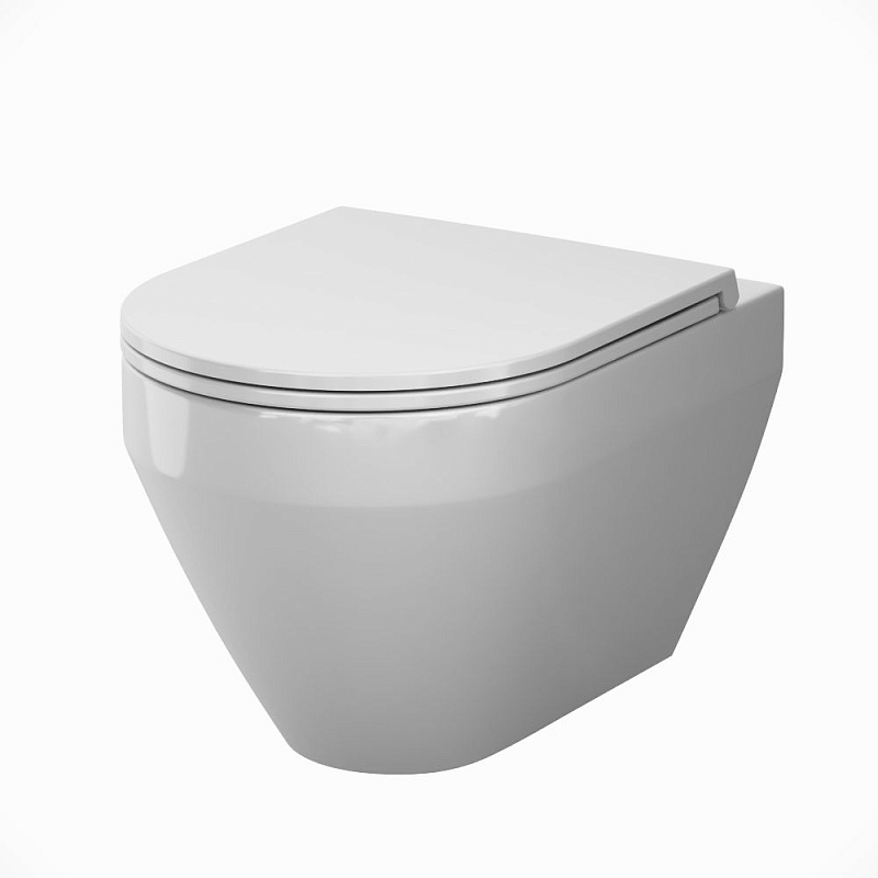 Унитаз подвесной AM.PM Spirit V2.0 C701900SC торнадо безободковый с сиденьем микролифт, белый