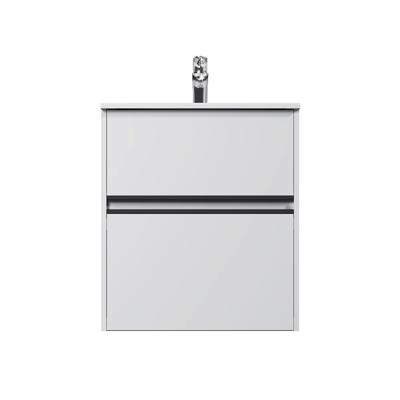 Тумба с раковиной 60 AM.PM Sense M7B-FUX0602WG-WCC0602WG подвесная/напольная на ножках, белый глянец