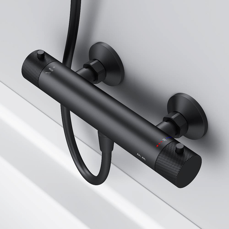 Смеситель для душа AM.PM Libre F6040022 термостат, черный