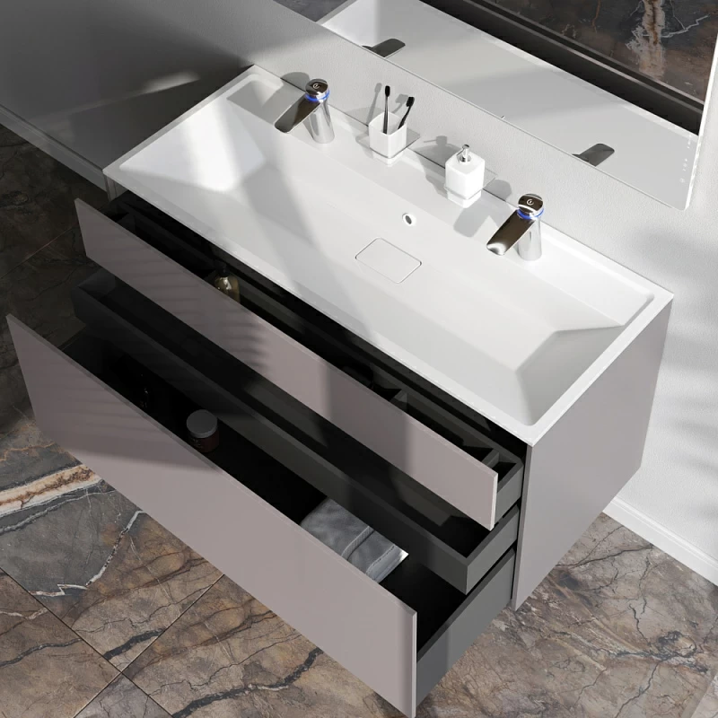 Тумба под раковину 120 AM.PM Inspire 2.0 M50AFHX1203EGM подвесная серая матовая