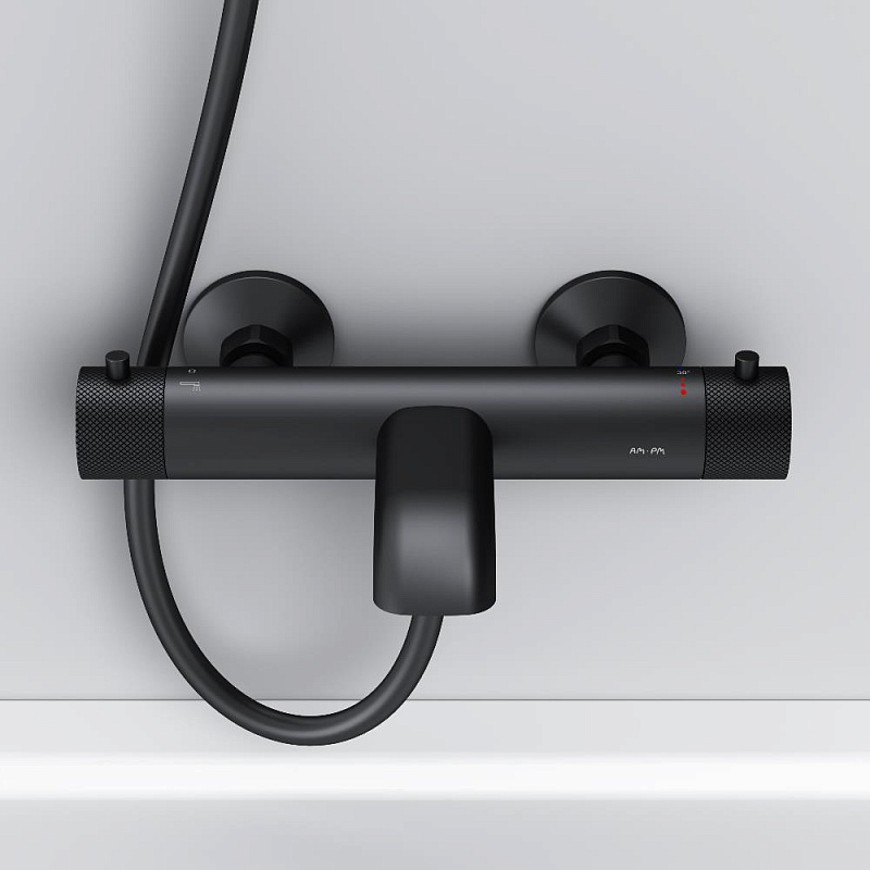 Смеситель для ванны и душа AM.PM Libre F6050022 термостат черный