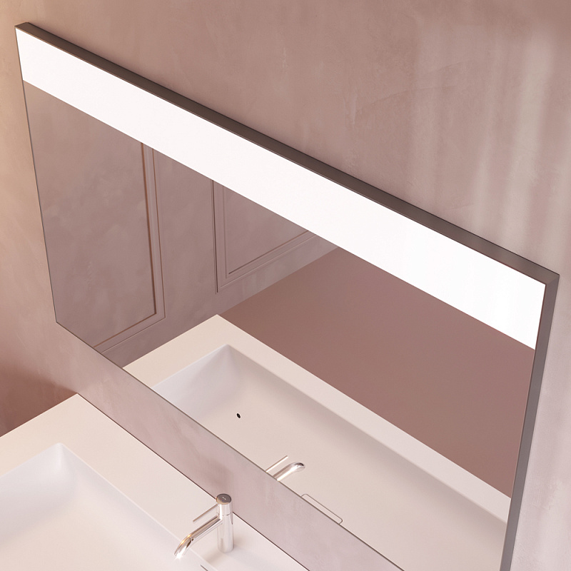 Зеркало с подсветкой в ванную прямоугольное 120 AM.PM Libre M60MOX1201SA с антизапотеванием сенсорное