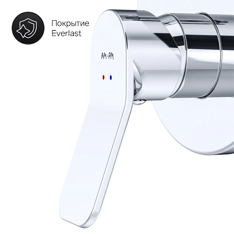 Смеситель для ванны и душа AM.PM X-Joy F85A45000 хром встраиваемый