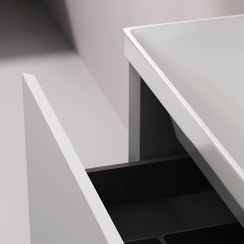 Тумба под раковину 60 AM.PM Above M9XFSX0602WG напольная, белая глянцевая