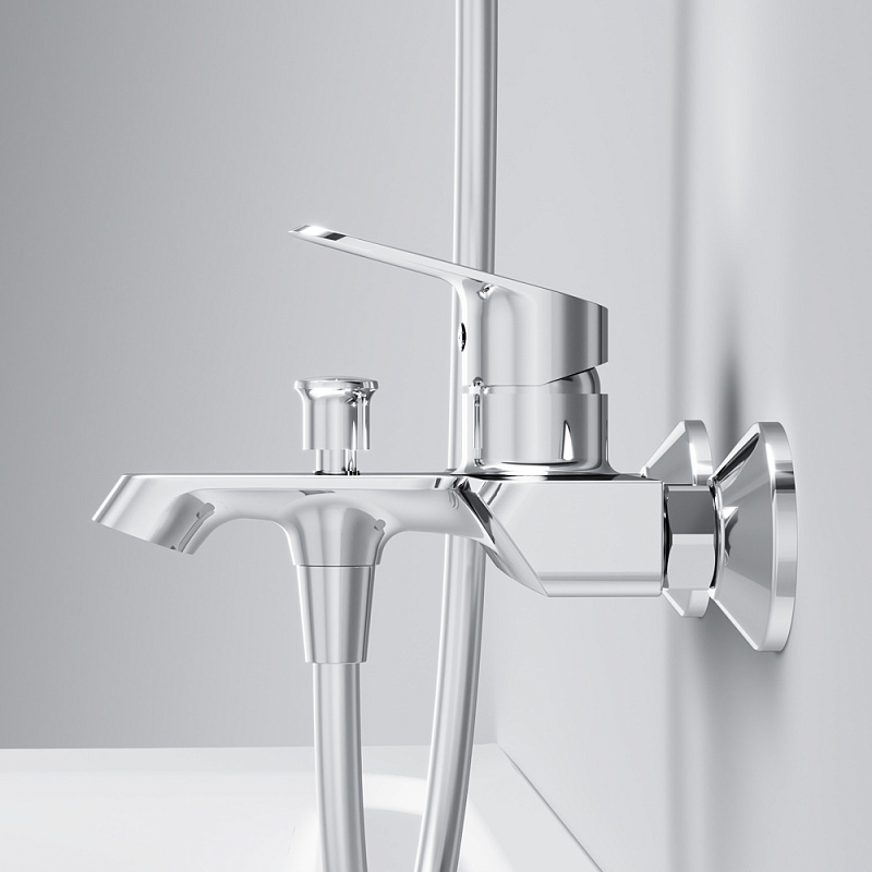 Смеситель для ванны и душа AM.PM Func F8F10000 хром