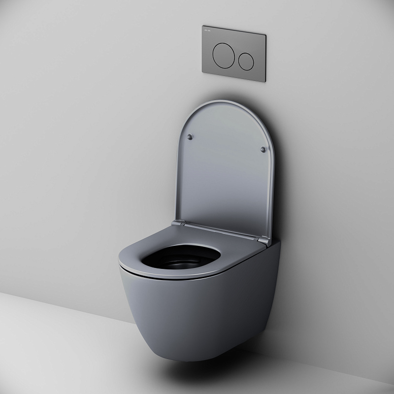 Унитаз подвесной с инсталляцией AM.PM Struktura IS70134.9S1700GR сиденьем микролифт