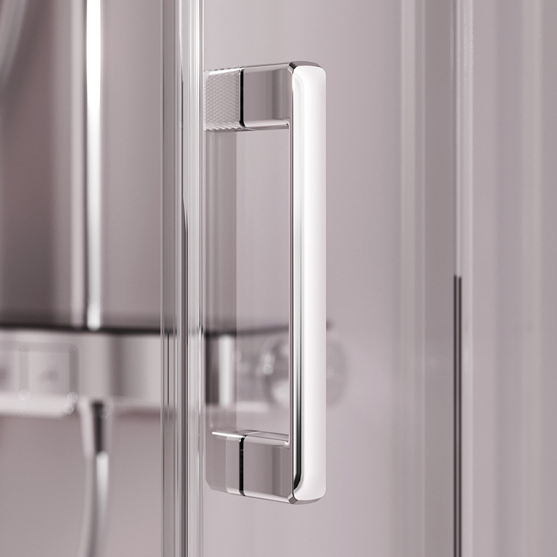 Душевое ограждение без поддона 90x90 AM.PM Above W9XG-401-9090-MT профиль серебристый