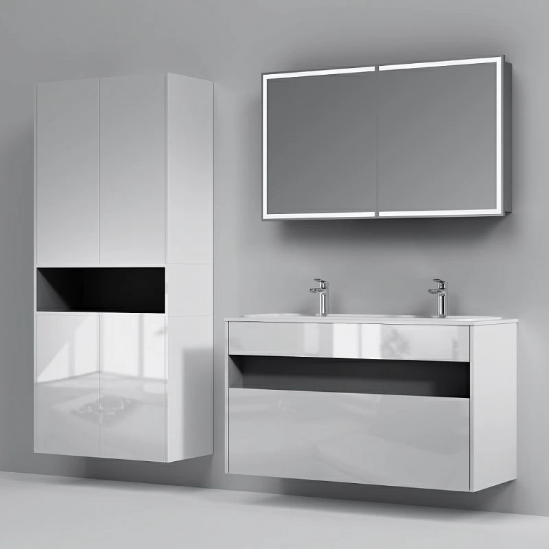 Тумба под раковину 120 AM.PM Func M8FFUX1201WG белый глянец