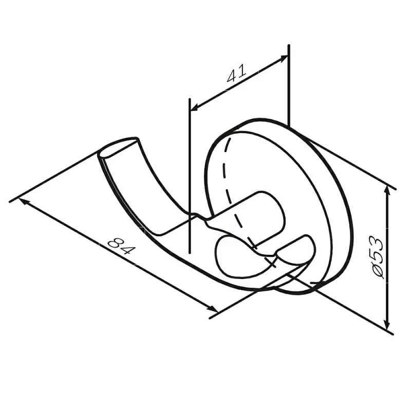 Крючок для полотенец двойной AM.PM X-Joy A85A35644 розовое золото