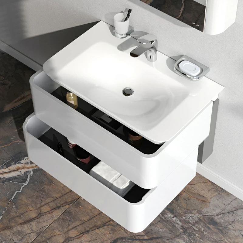 Тумба под раковину 80 AM.PM Sensation M30FHX0802WG белый глянец