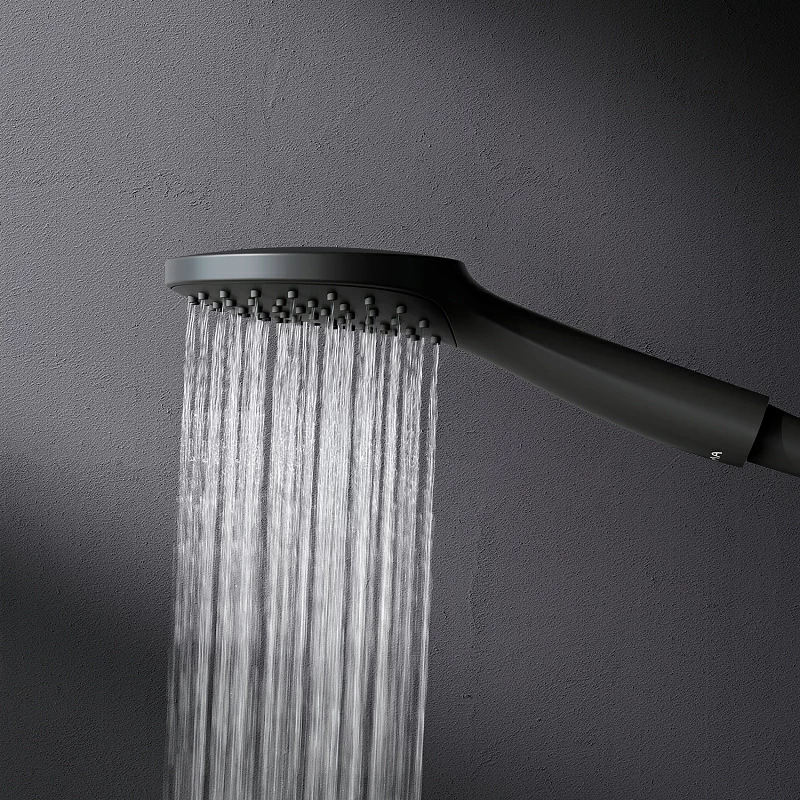 Душевая система AM.PM Gem F0790022 стойка с тропическим душем, черная