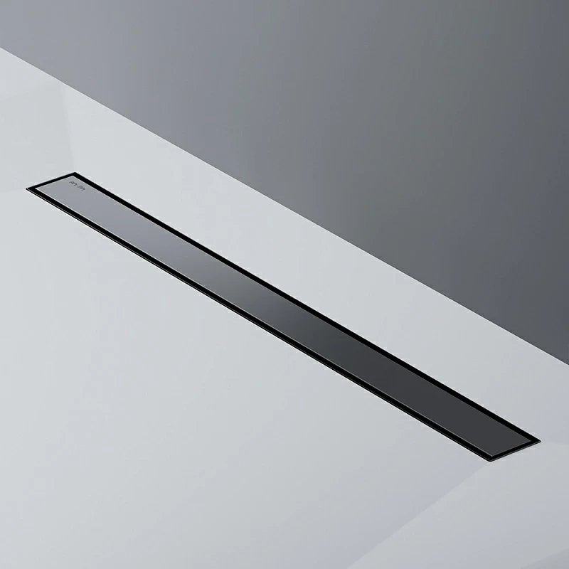 Душевой трап (лоток) 80 AM.PM MasterFlow W01SC-U11-080-04BM комбинированный затвор с черной матовой решеткой под плитку