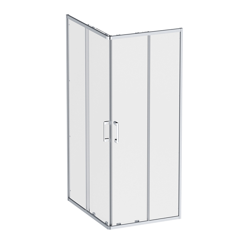 Душевое ограждение без поддона 100x80 AM.PM Above W9XG-403-10080-MT профиль серебристый
