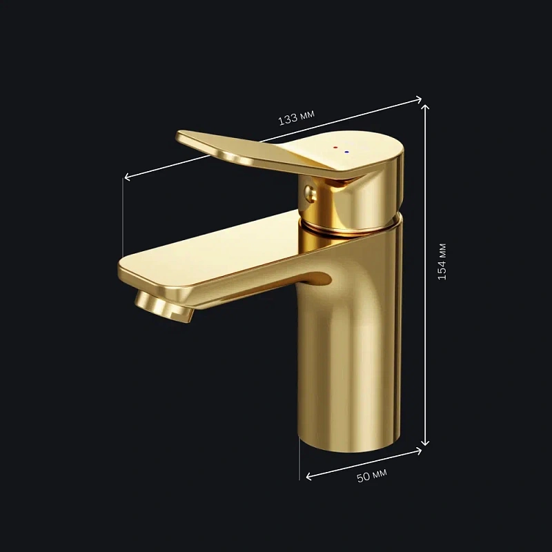 Смеситель для раковины (умывальника) AM.PM X-Joy F85A02199 золото