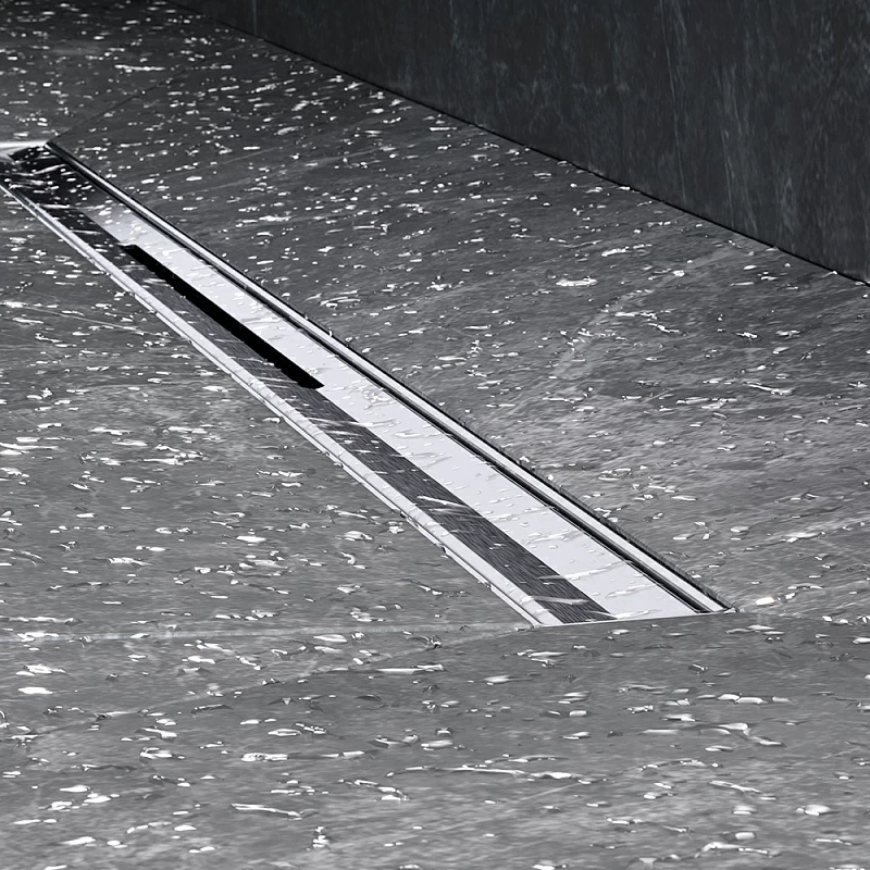 Душевой трап (лоток) 60 AM.PM MasterFlow Slim W01SC-S11-060-05SB комбинированный затвор со стальной матовой решеткой