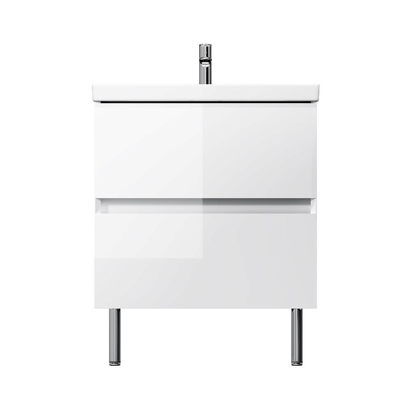 Тумба под раковину 60 AM.PM Above M9XFSX0602WG напольная, белая глянцевая