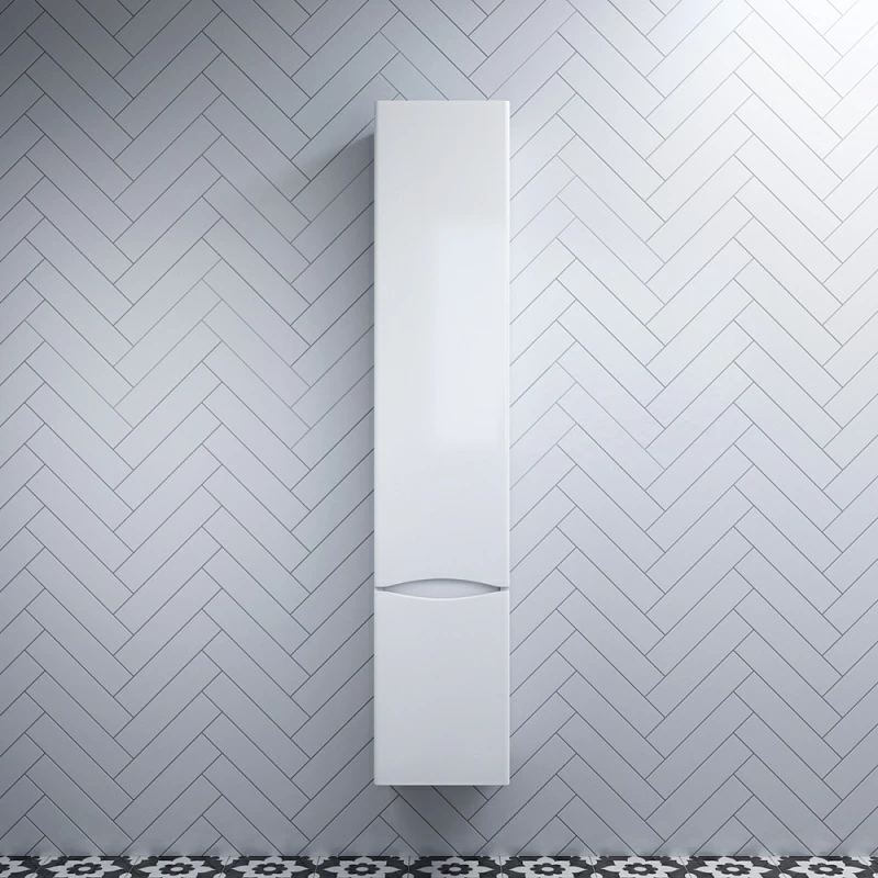 Шкаф-пенал для ванной 35 AM.PM Like M80CHL0356WG навесной левый белый глянец