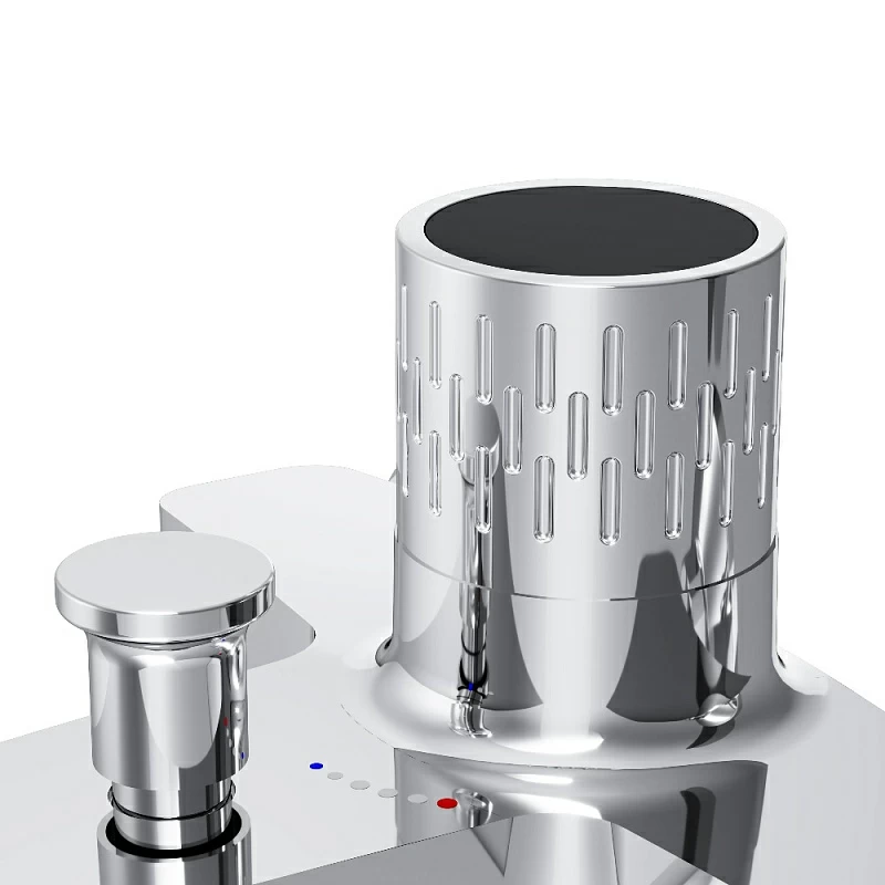 Смеситель для ванны и душа AM.PM Gem F90A10400 с индикацией температуры, хром