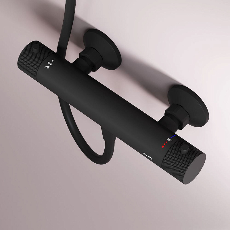 Смеситель для душа AM.PM Libre F6040022 термостат, черный