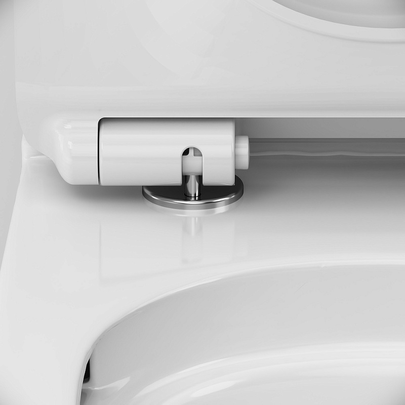 Унитаз-компакт напольный AM.PM Like C808600SC безободковый с сиденьем микролифт, белый