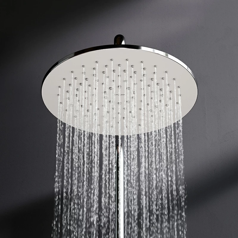 Душевая система AM.PM X-Joy F40885A24 стойка с тропическим душем, хром + смеситель для душа, хром