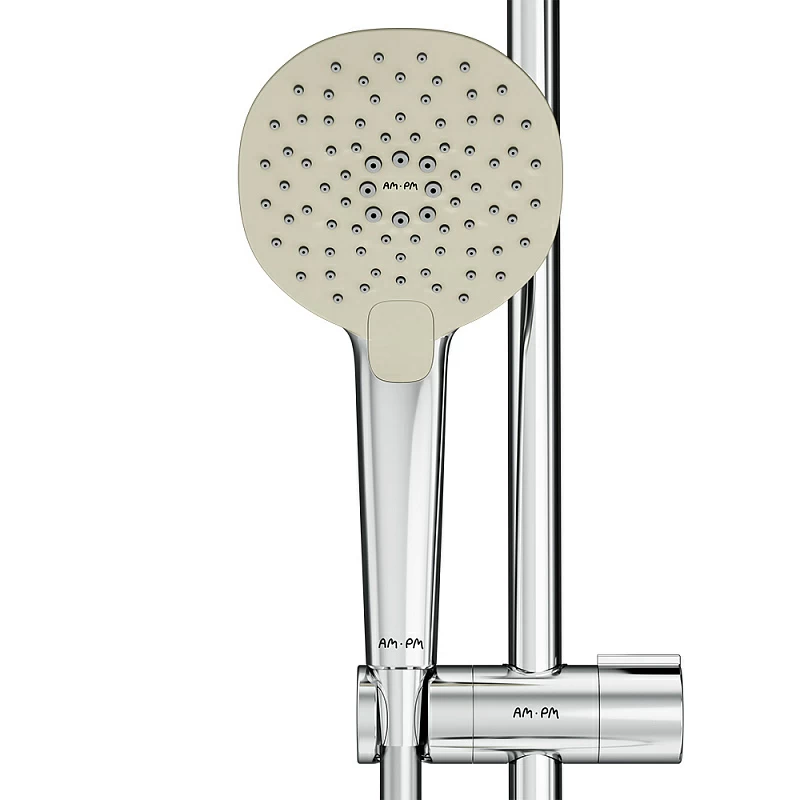 Душевой гарнитур AM.PM Spirit 2.0 F0170A000 штанга, шланг, лейка 3 режима, хром