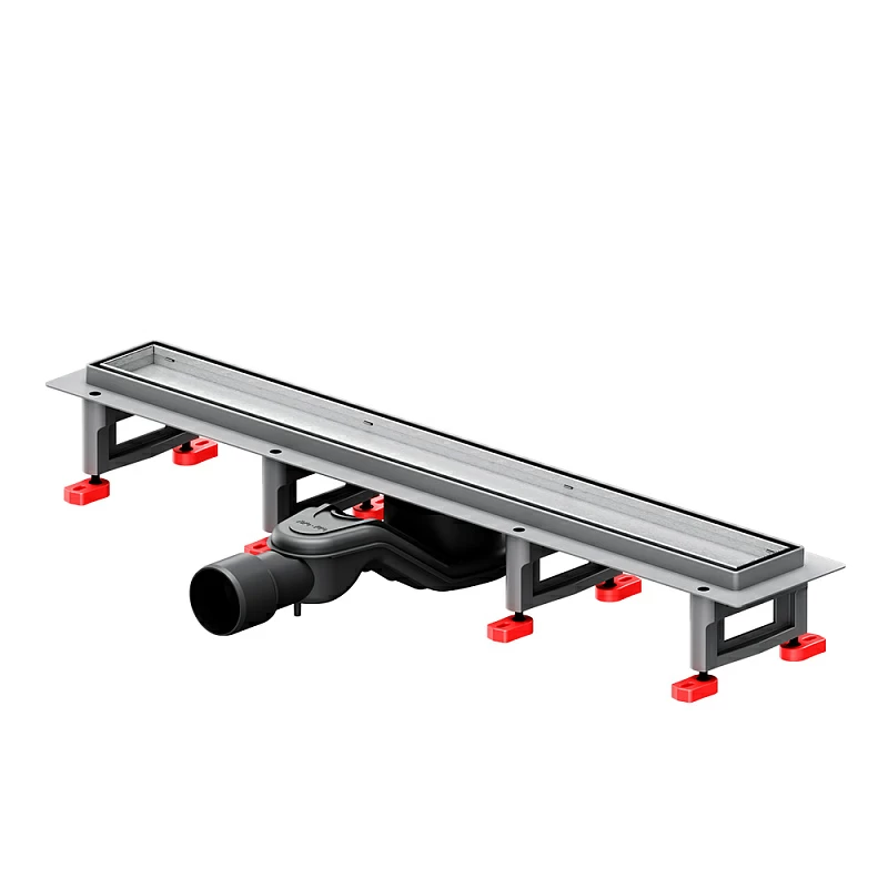 Душевой трап (лоток) 60 AM.PM MasterFlow W01SC-U11-060-04SB комбинированный затвор со стальной матовой решеткой под плитку