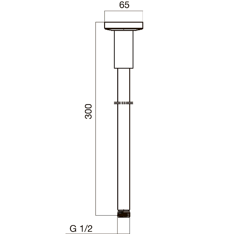 Держатель для тропического душа AM.PM F0500600 хром