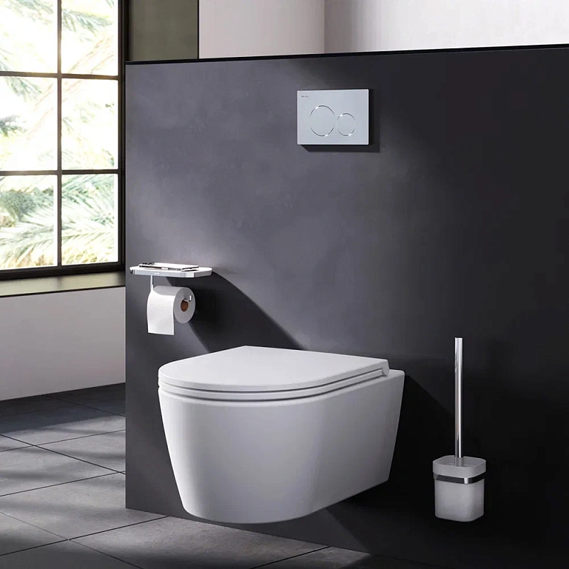 Клавиша смыва для инсталляции AM.PM Pro L I049051 пневматическая хром