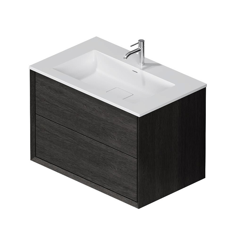 Тумба с раковиной 80 AM.PM Libre M60-FHX0802OF-WPC080SWM подвесная под дерево