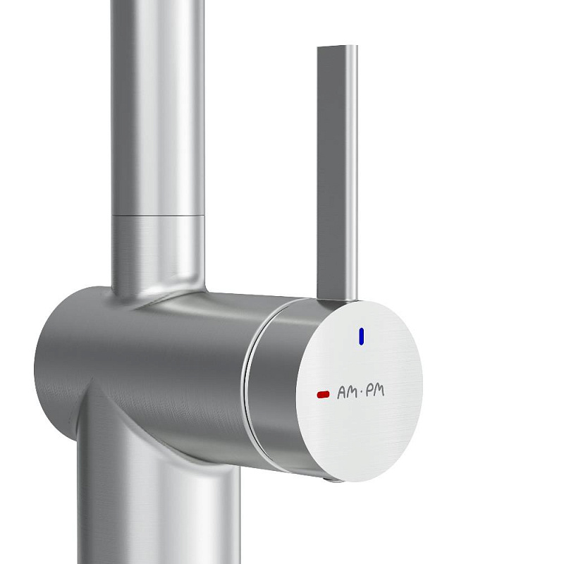 Смеситель для кухни AM.PM Func F8F07011 высокий с С-изливом, сатин