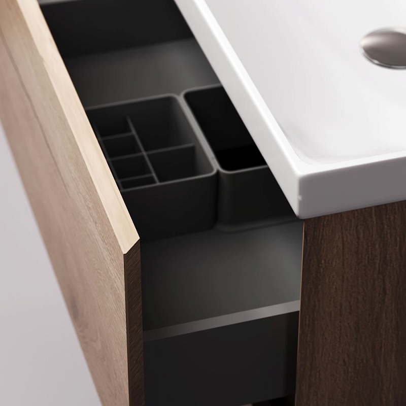 Тумба с раковиной 80 AM.PM Above M9X-FSX0602OF-WCC0600WG напольная, под дерево