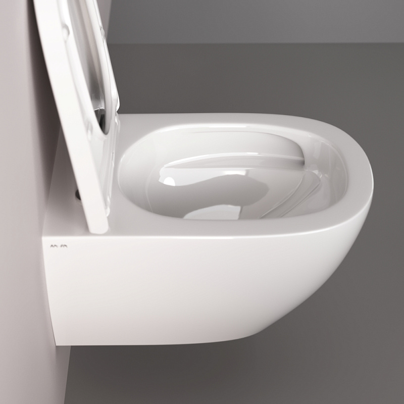 Унитаз подвесной AM.PM Above C9X1900SC торнадо безободковый с сиденьем микролифт, белый
