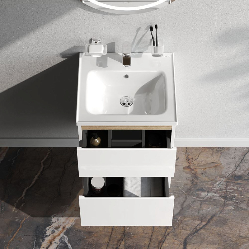 Тумба под раковину 50 AM.PM X-Joy M85AFHX0502WG подвесная белый глянец