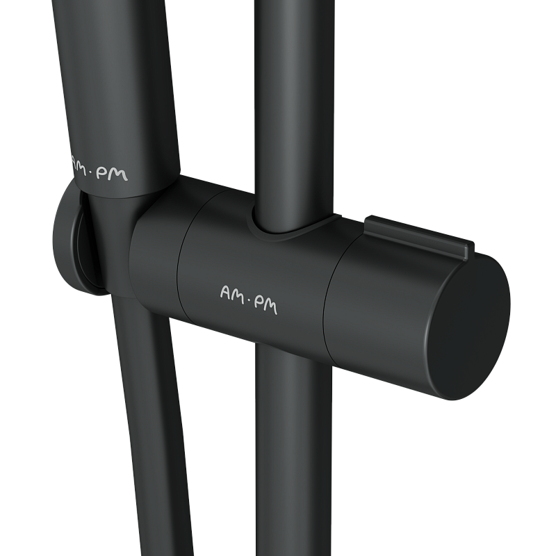 Душевой гарнитур AM.PM Like F0180022 держатель, шланг, лейка 3 режима, черный