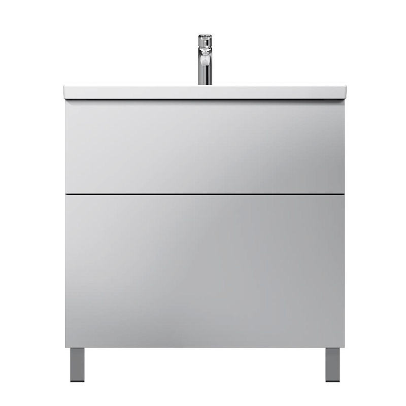 Тумба под раковину 80 AM.PM Gem M90FSX0802WG напольная белый глянец