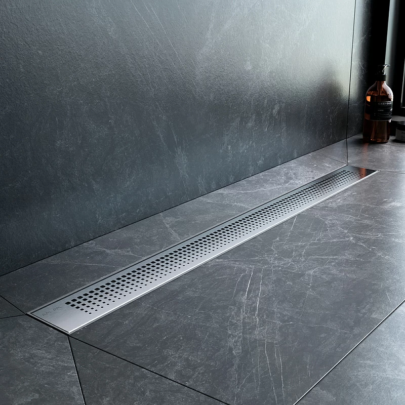 Душевой трап (лоток) 80 AM.PM PrimeFlow W02SC-P11-080-01SB комбинированный затвор со стальной матовой решеткой