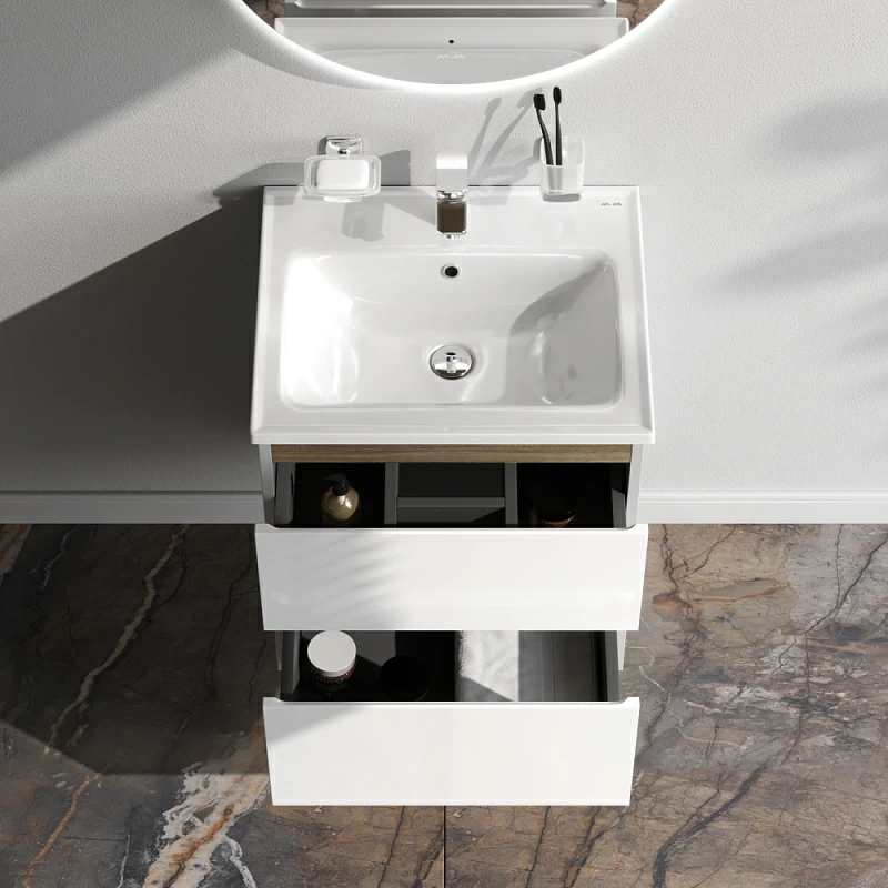 Тумба под раковину 55 AM.PM X-Joy M85AFHX0552WG подвесная белый глянец