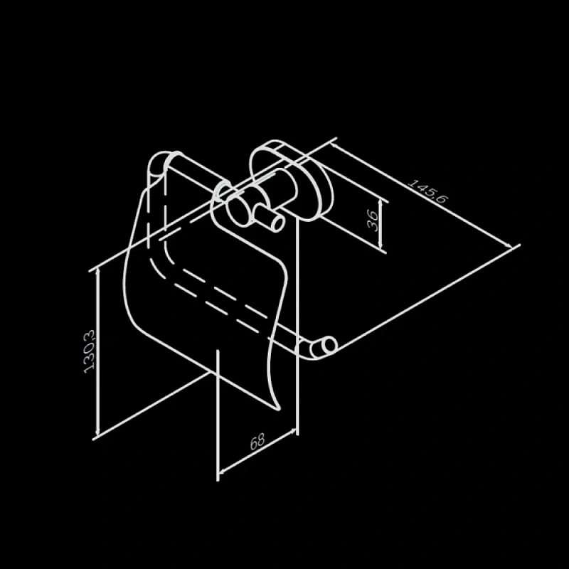 Держатель для туалетной бумаги настенный AM.PM Sense L A74341400 хром