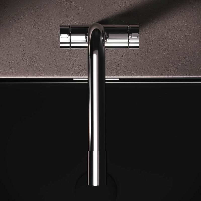 Смеситель для кухни AM.PM Func F8F05700 высокий с L-изливом с каналом для питьевой воды, хром