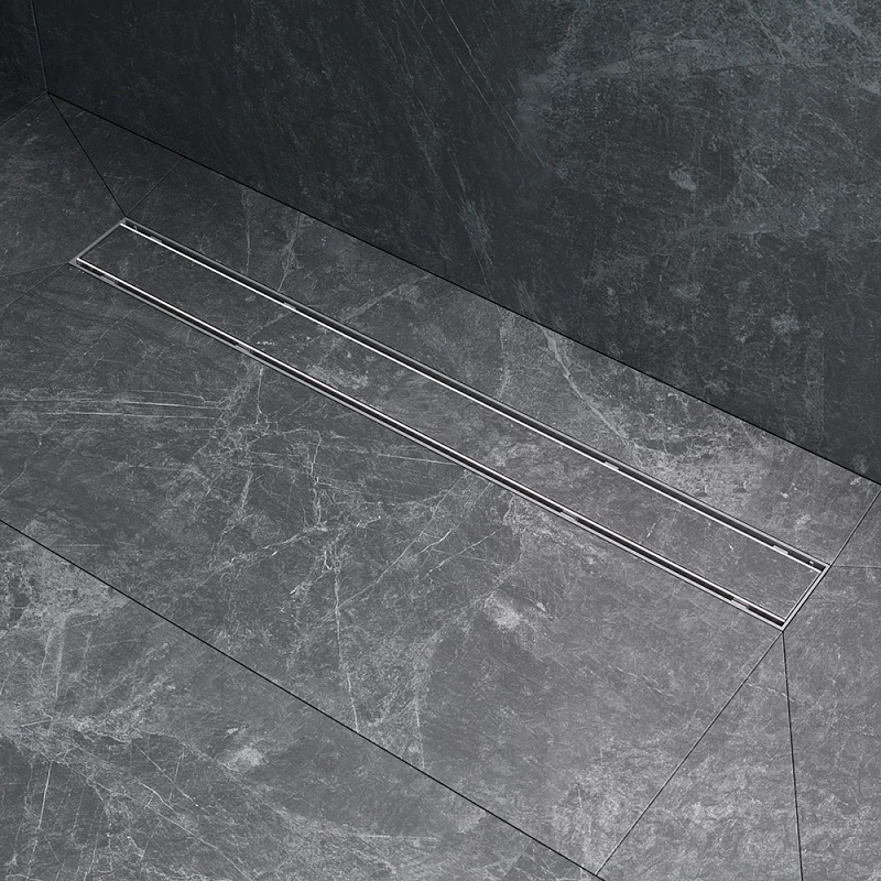 Душевой трап (лоток) 70 AM.PM PrimeFlow W02SC-U11-070-04SB комбинированный затвор со стальной матовой решеткой под плитку