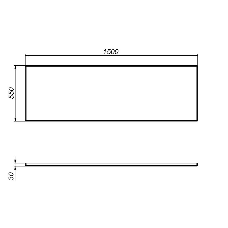 Панель 150 AM.PM W76A-150-070W-P под ванну Sense