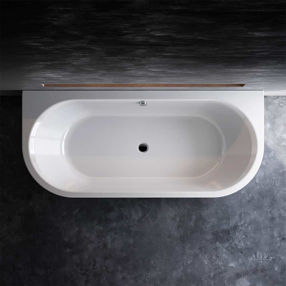 Комплект: ванна акриловая пристенная 180x80 см c каркасом и панелью X-Joy W94A-180U80W-ARP, Белый