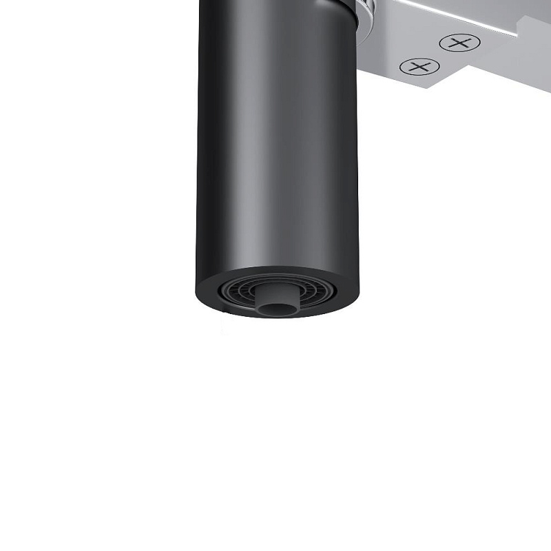 Смеситель для кухни AM.PM Func F8F07802 высокий, хром, с каналом для питьевой воды и гибким черным изливом