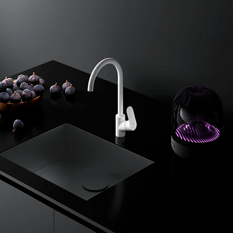 Смеситель для кухни AM.PM Like F8007133 высокий, белый