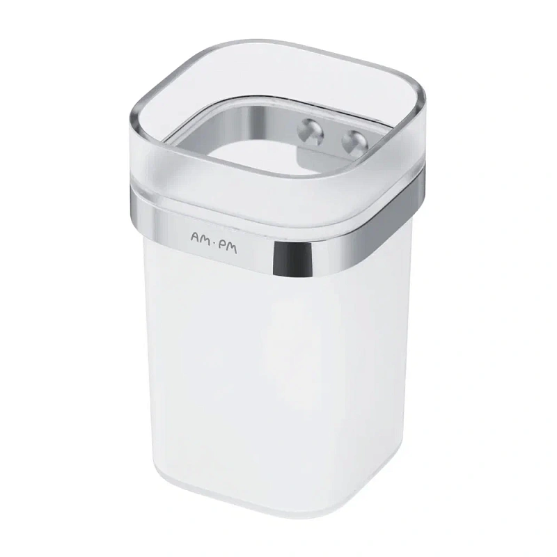 Стакан для зубных щеток настенный AM.PM Func A8F34300 стеклянный, хром