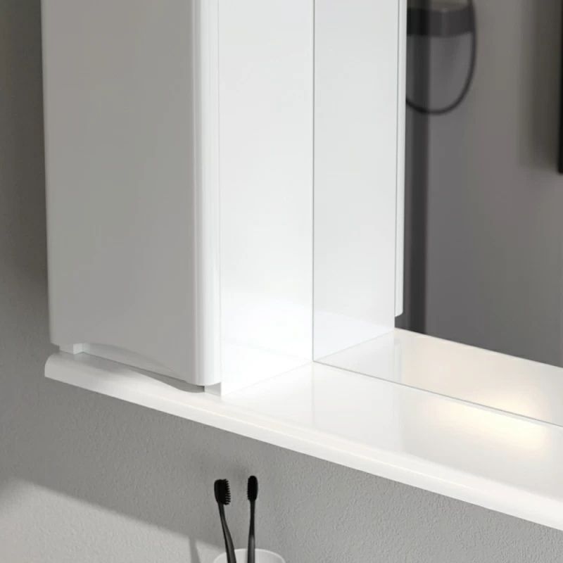 Шкафчик с зеркалом в ванную 65 AM.PM Like M80MPL0651WG левый белый глянец